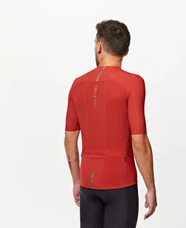 dresy Cyklistický dres s krátkym rukávom Ultra EDR tehlovočervený