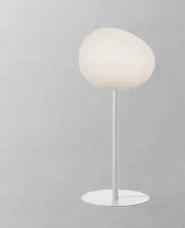 Stolové lampy Foscarini Foscarini Gregg media alta stolová lampa, biela