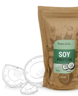 Športová výživa Protein & Co. Sójový proteín ochutený – 1 kg Zvoľ príchuť: Coconut milk