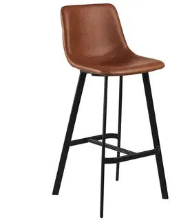Plastové stoličky Barová stolička retro brandy 2 ks