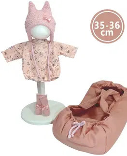 Hračky bábiky LLORENS - M635-72 oblečenie pre bábiku bábätko NEW BORN veľkosti 35-36 cm