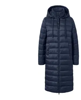 Coats & Jackets Prešívaný kabát s kapucňou, tmavomodrý