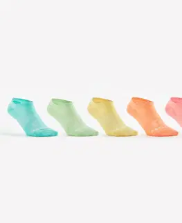 bedminton Športové ponožky RS 160 nízke jednofarebné 5 párov