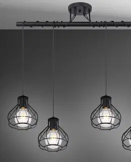 Moderné lampy do obývačky Luster 15388-4D Čierna LW4