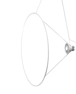 Závesné svietidlá Luceplan Luceplan Amisol závesné LED Ø110 cm opálová biela