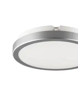 Svietidlá Brilagi Brilagi - LED Kúpeľňové stropné svietidlo PERA 18W/230V pr. 22 cm IP65 strieborná 