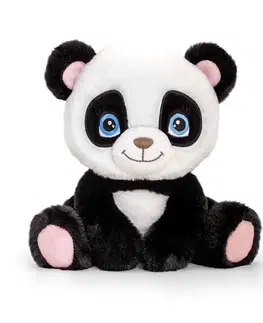 Plyšové hračky KEEL TOYS - SE1089 Keeleco Panda - eko plyšová hračka 16 cm
