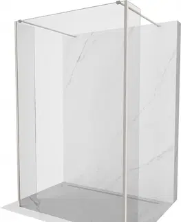 Sprchové dvere MEXEN/S - Kyoto Sprchová zástena WALK-IN voľne stojaca 180 x 30 x 30 cm, transparent, nikel kartáčovaná 800-180-030-222-97-00-030