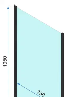 Sprchovacie kúty REA/S - Sprchový kút s posuvnými dverami Rapid Slide 100 a pevnou stenou 80 KPL-09853