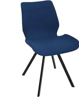 Čalúnené stoličky Stolička Quebec 80112a Dark Blue