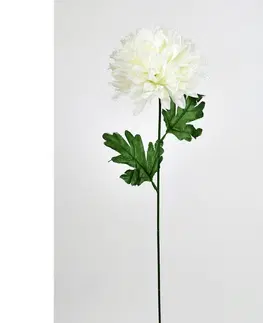Kvety Umelá kvetina Chryzantéma 50 cm, biela