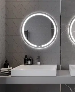 Kúpeľňa MEXEN - Rose zrkadlo s osvetlením, 70 cm, LED 600 9810-070-070-611-00