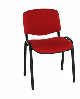 Konferenčné stoličky Kancelárska stolička, červená, ISO NEW