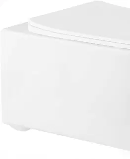 Záchody MEXEN/S - Elis Závesná WC misa vrátane sedátka s slow-slim, duroplast, biela 30910600
