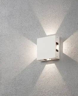 Vonkajšie nástenné svietidlá Konstsmide Cremona – vonkajšie LED nastaviteľné, biele