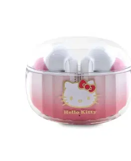Slúchadlá Hello Kitty True bezdrôtové Kitty Head Logo Stereo slúchadlá, ružové