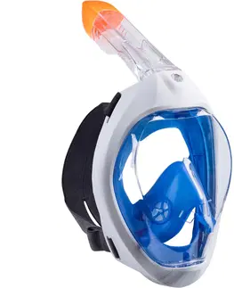 šnorchl Súprava na šnorchlovanie: maska Easybreath 500 a plutvy modré