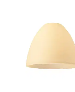 Lampy  Náhradné sklo TULIPAN E27 100x130 mm žltá 