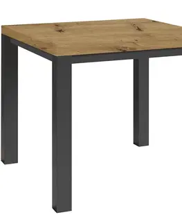 Jedálenské stoly Stôl Oskar M80 artisan/čierna