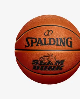 basketbal Basketbalová lopta Slam Dunk Spalding veľkosť 6 oranžová