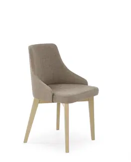 Jedálenské stoličky HALMAR Toledo jedálenská stolička dub sonoma / hnedá