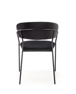 Jedálenské stoličky a kreslá Jedálenská stolička K426 Halmar Čierna
