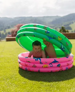 Detské bazéniky Detský nafukovací bazén, zelená/vzor, LOME
