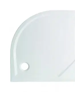 Vane HOPA - Štvrťkruhový sprchovací box GRANADA - Farba rámu zásteny - Hliník chróm, Rozmer A - 90, Rozmer B - 90, Vanička HL - Vanička z liateho mramoru OLBGRA90CMBV + VANKSOF90NNEW