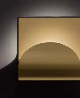 Nástenné svietidlá Cini & Nils Cini&Nils Incontro LED nástenné svietidlo matné zlaté