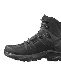 turistická obuv Pánska trekingová obuv Quest 4 GTX nepremokavá čierna