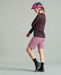 nohavice Dámske šortky EXPL 700 na horskú cyklistiku ružové