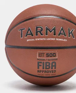 basketbal Basketbalová lopta FIBA BT500 veľkosť 7 hnedá