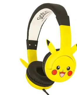 Slúchadlá Detské káblové slúchadlá OTL Technologies Pokemon Pikachu s uškami