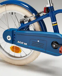 bicykle 16-palcový hliníkový bicykel 4,5 - 6 rokov 900 CITY modrý
