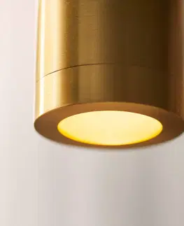 Závesné svietidlá DESIGN BY US Závesné svietidlo Liberty Spot, zlatá farba, výška 25 cm