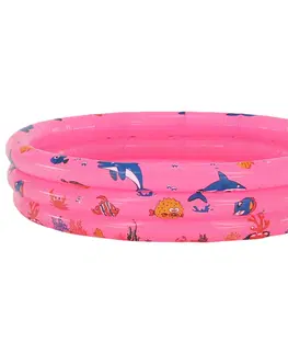 Detské bazéniky Detský nafukovací bazén, ružová/vzor, LOME