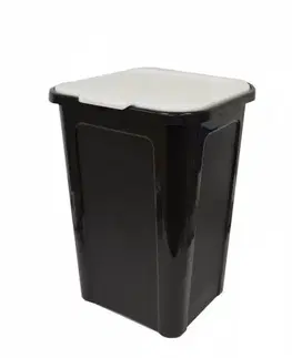 Odpadkové koše Kinekus Odpadkový kôš na recykláciu 44 l, plastový, "Cover Line" TONTARELLI, čierno/biely