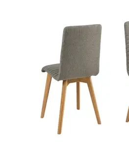 Stoličky - moderné Dkton 23228 Dizajnová jedálenská stolička Alano, svetlosivá