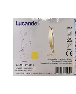 Lampy Lucande Lucande - Stmievateľná LED stolná lampa MARIJA LED/10W/230V 