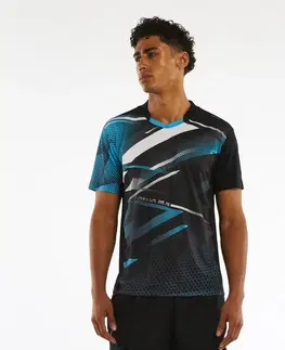 bedminton Pánske tričko TTP560 na stolný tenis čierno-modré