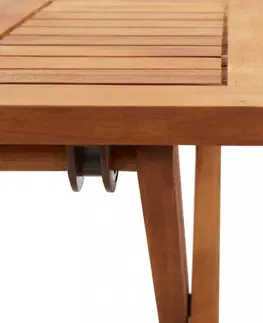 Záhradné stoly Skladací záhradný stolík akácie Dekorhome