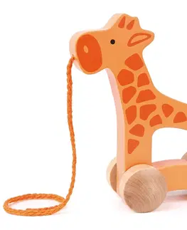 Drevené hračky HAPE - Ťahačka žirafa