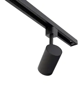 Kolajnicove svietidla Moderný 1-fázový koľajnicový systém so 4 bodmi čiernej farby - Jeana