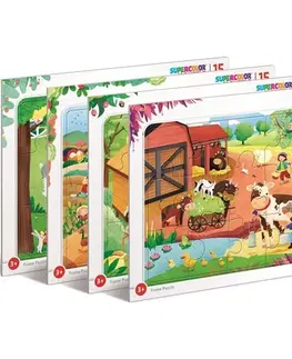 Hračky puzzle CLEMENTONI - Puzzle 15 Farma