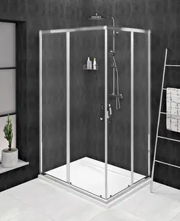 Sprchovacie kúty GELCO SIGMA SIMPLY CHROM Obdĺžnikový sprchovací kút 1200x900 číre sklo, GS2112-GS2190 GS2112-GS2190