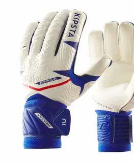futbal Brankárske rukavice F500 Viralto Shielder bielo-modré