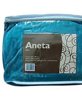 Jednofarebné deky Deka  150x200  Aneta tyrkysová