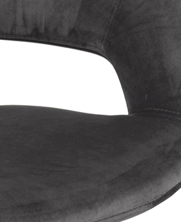 Kancelárske stoličky Dkton Dizajnová kancelárska stolička Natania, tmavo šedá
