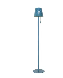 Vonkajsie osvetlenie Vonkajšie stojace svietidlo modré vrátane LED 3-stupňovo stmievateľné na solárne - Ferre