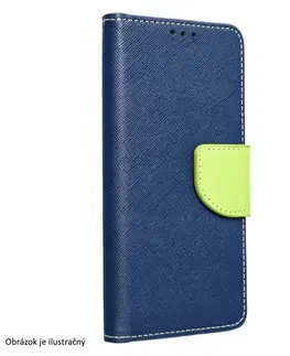 Puzdrá na mobilné telefóny Knižkové puzdro FANCY Book pre Samsung Galaxy S22, modrázelená TEL133664